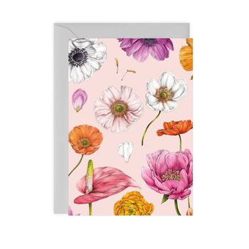 Floral Brights Pink Botanical Card, 2 of 3