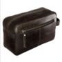 'Stanley' Men's Leather Wash Bag In Chestnut, thumbnail 5 of 8