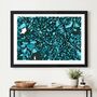 Personalised Birmingham Art Map Gift | Hand Drawn Birmingham Wall Art | Contemporary City Map, thumbnail 3 of 7