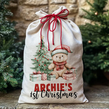 Personalised Christmas Sack 1st Christmas, 3 of 5