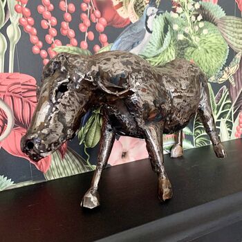 Recycled Metal Buffalo Sculpture Art106, 2 of 6