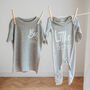 Sibling Big Sister, Little Brother Tops, Sleepsuits, thumbnail 2 of 12