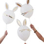 Set Of Five Make Your Own Easter Bunny Balloons, thumbnail 2 of 2