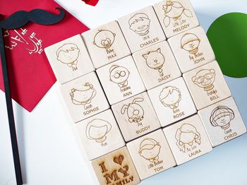 My Family Personalised Wooden Blocks, 3 of 4