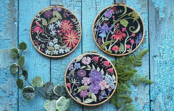 Nicotiana Flowers Embroidery Kit, 10 of 10