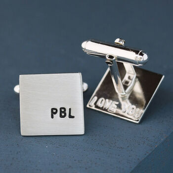 Handmade Sterling Silver Personalised Cufflinks, 8 of 12