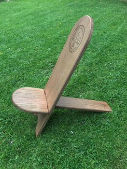 Wooden Camping Garden Viking Chair, Flat Packed, 3 of 4