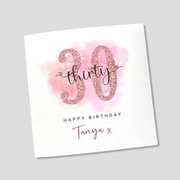 Personalised 30th Birthday Card For Her, 4 of 4