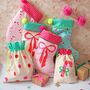 Personalised Candy Cane Bright Christmas Stocking, thumbnail 7 of 7