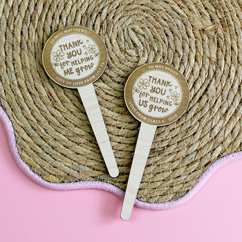 Thank You For Helping Me Grow Personalised Plant Marker, 2 of 4