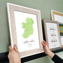 Personalised Ireland Engagement Map Print, thumbnail 1 of 10