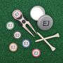 Personalised Golf Pitchmark Repairer With A Set Of Six Markers In A Presentation Tin, thumbnail 7 of 8