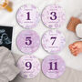 Personalised Boho Florals Design Milestone Discs, thumbnail 1 of 8