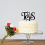 Initials Cake Topper, thumbnail 2 of 5