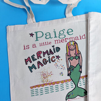 Personalised Mermaid Swim Bag, 4 of 6