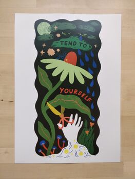 Tend To Yourself Self Care Print A3 Unframed, 5 of 6