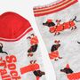 Women's Bamboo Socks Sausage Dog And Robin, thumbnail 4 of 5