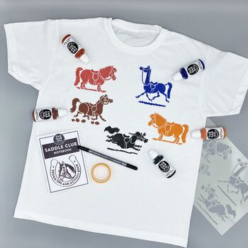 Pony Kids T Shirt Painting Starter Kit, 2 of 12