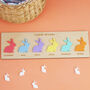 Easter Bunny Please Stop Here Personalised Wooden Sign, thumbnail 4 of 4