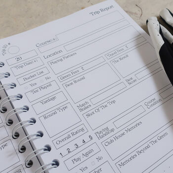 Golf Annual Tracker Log Book, 5 of 9