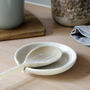 Off White Ceramic Spoon Rest, thumbnail 1 of 3