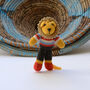 Hand Knitted Lion Soft Toy In Organic Cotton, thumbnail 3 of 5