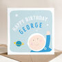 Personalised Birthday Card With Child's Name: Space / Astronaut Design, thumbnail 1 of 5