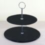 Personalised Two Tiered Slate Cake Stand, thumbnail 6 of 6