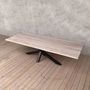 Pearl Light Ash Dining Table With Diamond Legs, thumbnail 1 of 4
