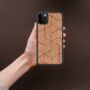 Geometric Cube Wooden Phone Case iPhone Samsung Google, thumbnail 4 of 6