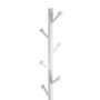 White Wooden Coat Tree Stand With Seven Hooks, thumbnail 6 of 7