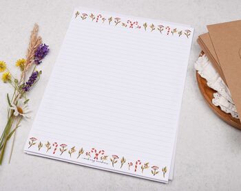 A4 Letter Writing Paper With Christmas Foliage, 2 of 6