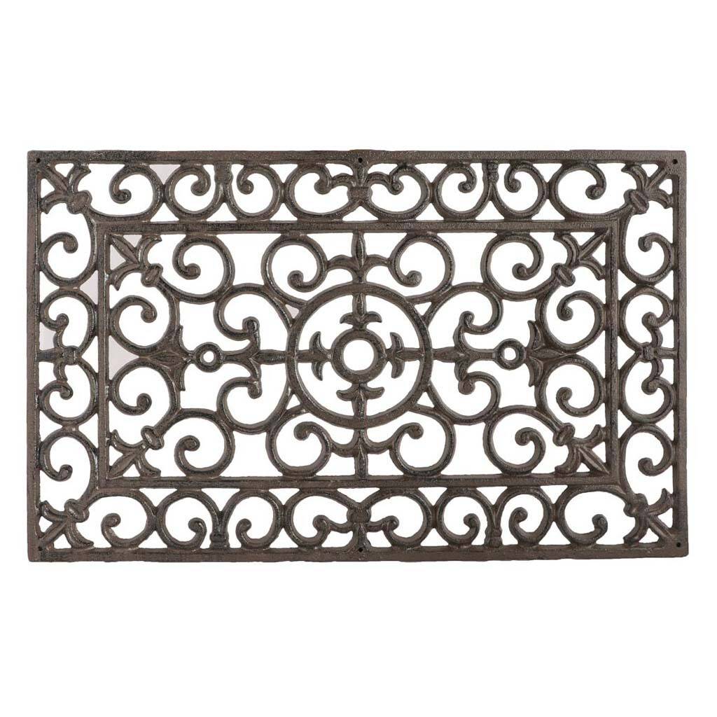 Country Garden Iron Door Mat By Dibor