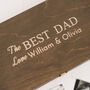 The Best Dad Personalised Wooden Keepsake Box, thumbnail 4 of 4