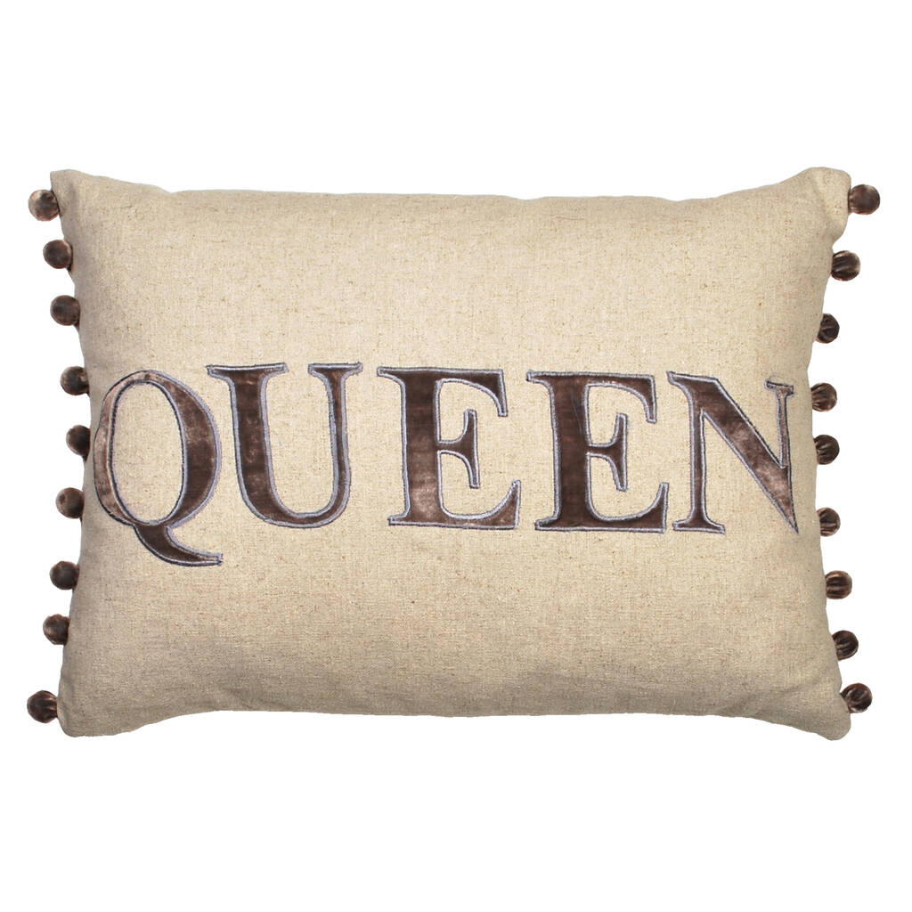 Queen Cushion By Bags Not War