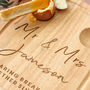 Personalised Mr And Mrs Wedding Dippy Eggs Board, thumbnail 3 of 5