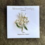 White Spider Lily Flower Brooch, thumbnail 4 of 6
