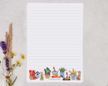 A5 Gardening Letter Writing Paper And Envelopes, 3 of 7