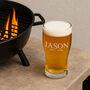 Personalised Birthday Name And Established Pint Glass, thumbnail 1 of 4