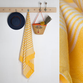 Personalised Towel And Leather Strap Gift For Her, 2 of 8