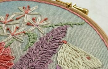 Lavender Floral Needlework Kit, 6 of 9