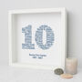 Personalised 10th Anniversary Gift For Wife Or Husband, thumbnail 9 of 9