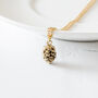 Tiny Pinecone Charm Necklace, thumbnail 1 of 6