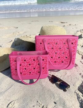 Stylish Leopard Print Shopper/ Beach Bag, Accessorise With Charms/ Keyring’s, 3 of 12