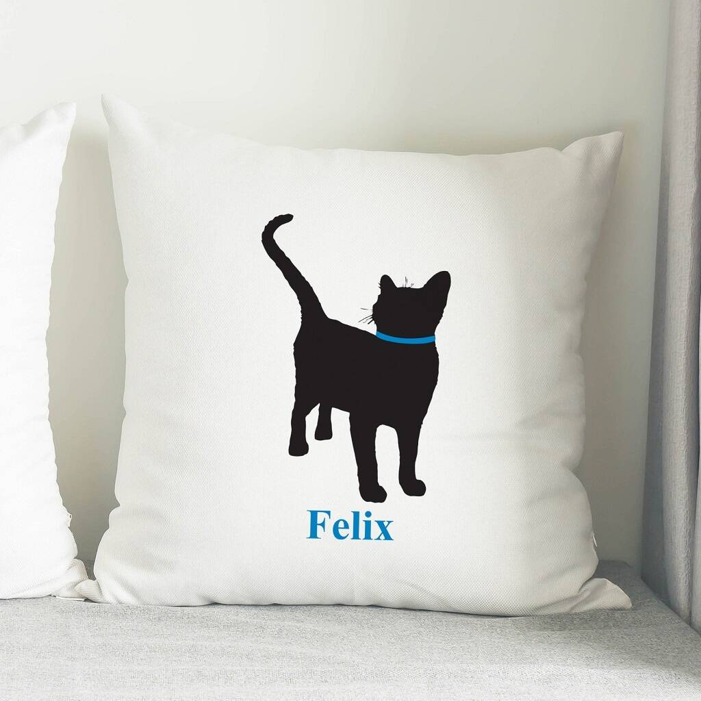 Personalised Cat Cushion By British and Bespoke