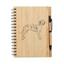 Personalised Bracco Italiano Engraved Notebook And Pen Set, thumbnail 1 of 3