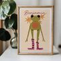 Happiest Frog | Personalised Art Print For Children, thumbnail 2 of 9