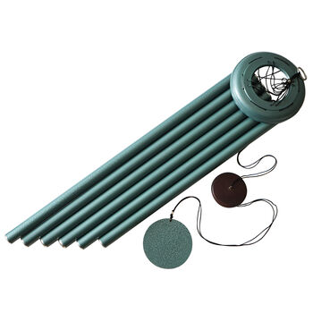 Personalised 30 Inch Aluminium Wind Chime Teal Finish, 2 of 11