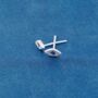 Turkish Evil Eye Stud Earrings – 925 Sterling Silver, thumbnail 2 of 7