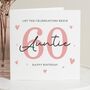 Personalised Auntie 60th Birthday Card, thumbnail 1 of 7